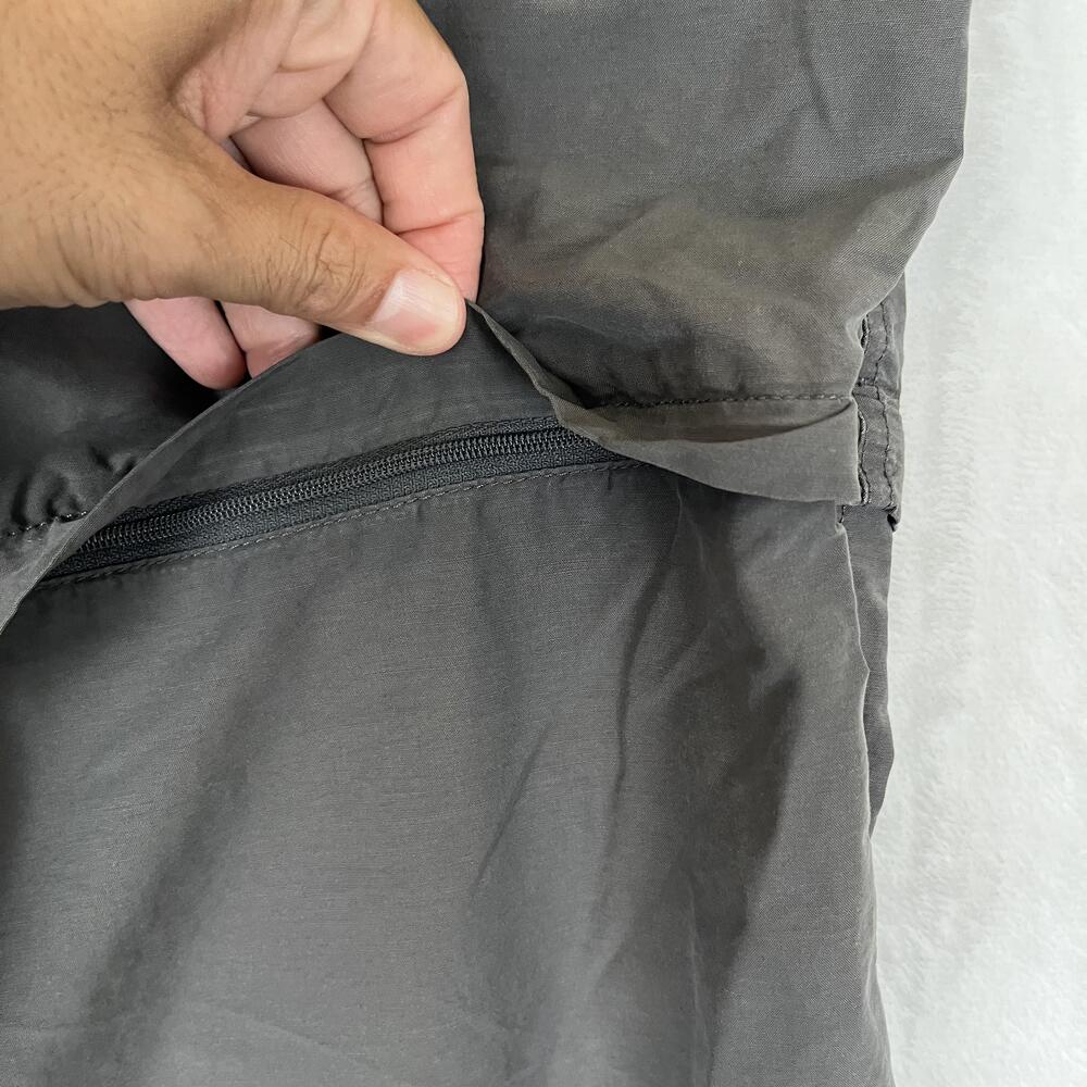 Vintage Columbia Convertible Pants Womens 12 Gray Hiking Outdoor Travel Zip Off - Picture 2 of 9